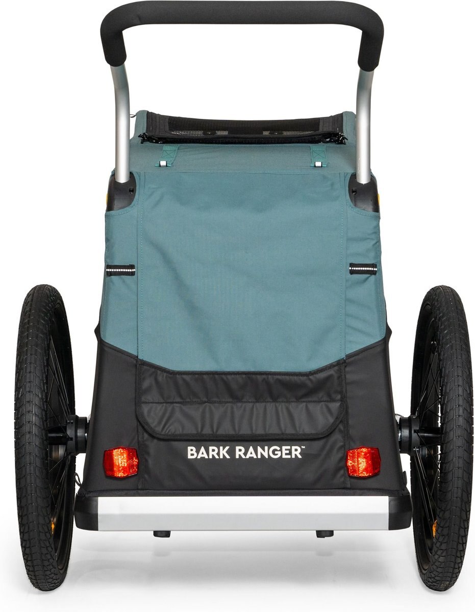 BURLEY Bark Ranger Dog Bicycle Trailer, Blue Spruce, Standard