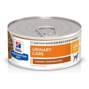 Hill's Prescription Diet c/d Multicare Urinary Care Chicken & Vegetable Stew Canned Dog Food, 5.5-oz, case of 24