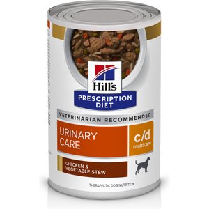 Hill's Prescription Diet c/d Multicare Urinary Care Chicken & Vegetable Stew Flavor Wet Dog Food, 12.5-oz, case of 12