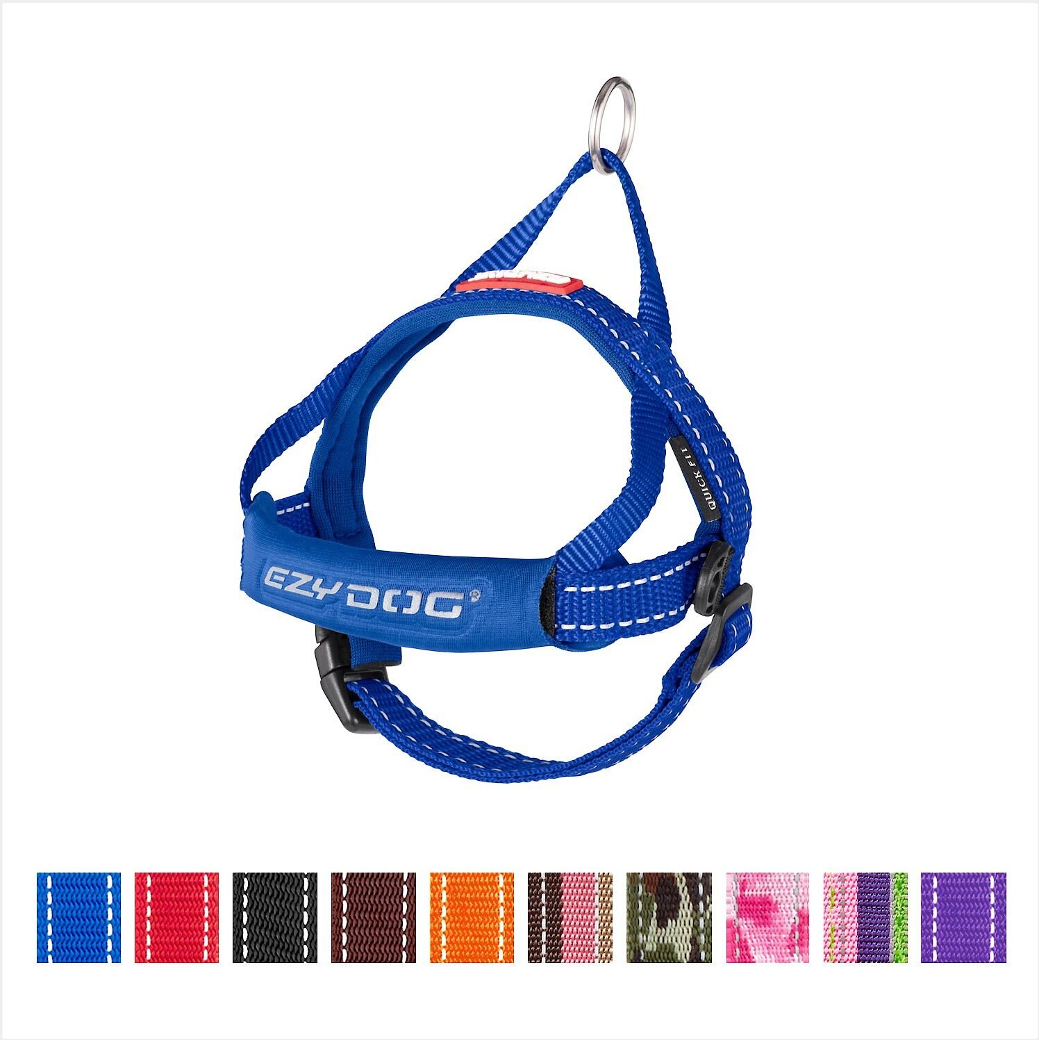 EZYDOG Quick Fit Dog Harness, Blue, XSmall