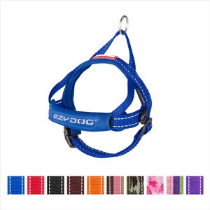 EzyDog Quick Fit Dog Harness, Blue, X-Small