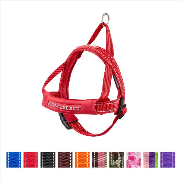 EzyDog Quick Fit Dog Harness, Red, Small slide 1 of 12