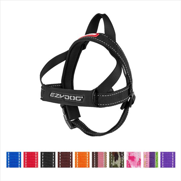 EZYDOG Quick Fit Dog Harness, Black, Medium