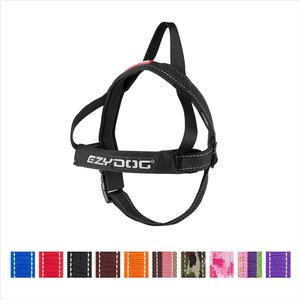 EzyDog Quick Fit Dog Harness, Black, Large