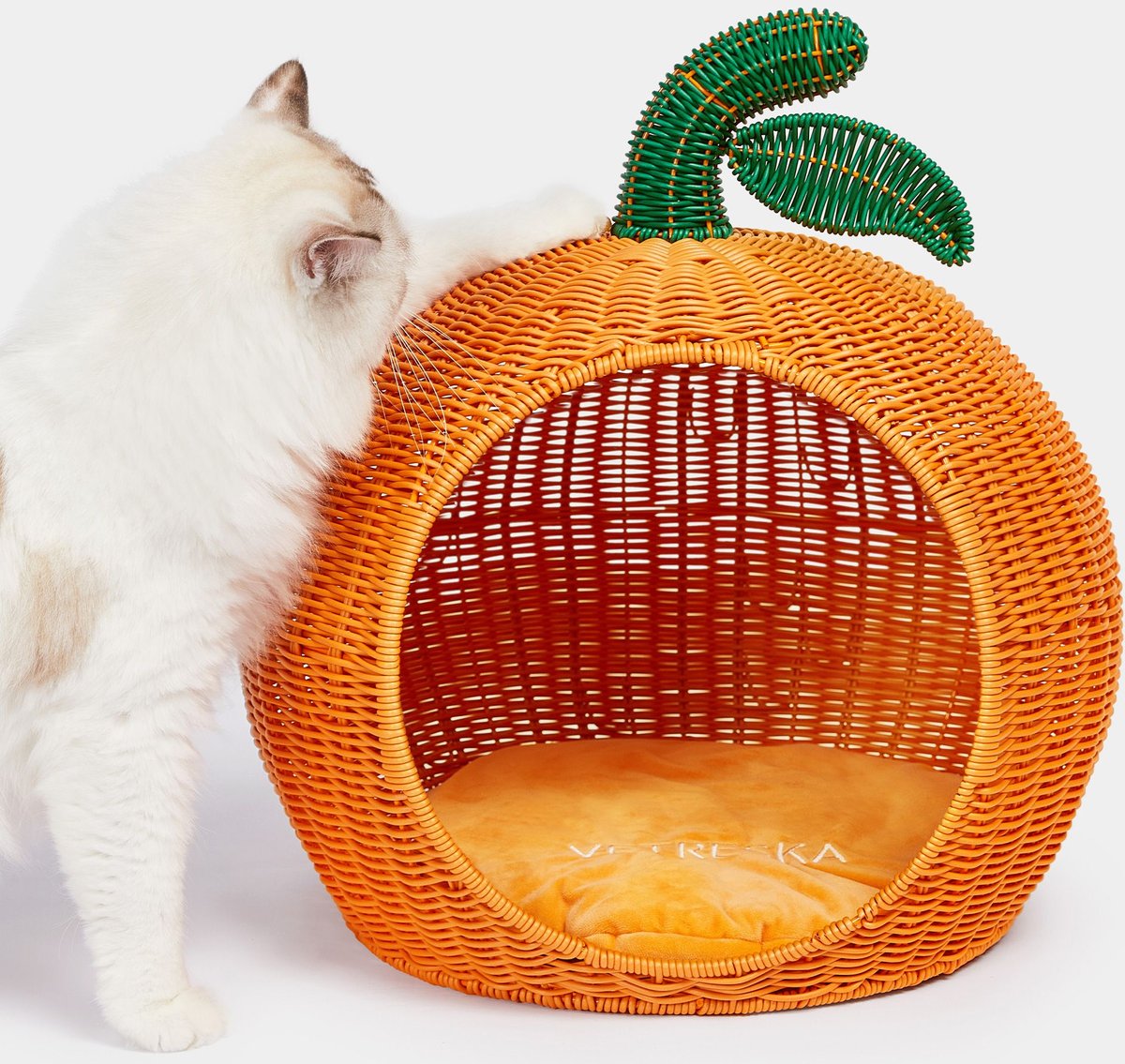 VETRESKA Rattan Cat & Dog Bed