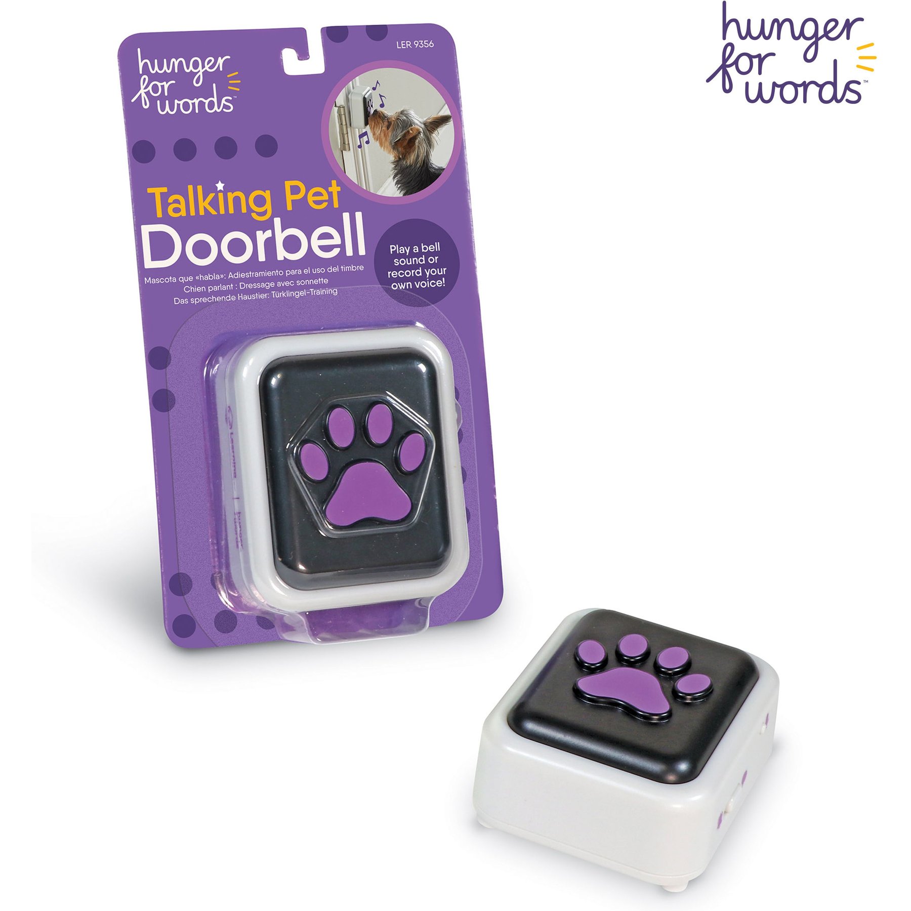 Recordable Talking Button with Led Function, Buzzer, Dog Pet Training  Clickers, Dog Games, Orange+Blue+Green+Pink 