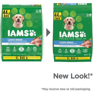 Iams Proactive Health Large Breed Adult with Real Chicken Dry Dog Food, 44-lb bag