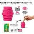 Project Hive Pet Company Hive Wild Berry Aroma Scented Chew Dog Toy, Large, Pink
