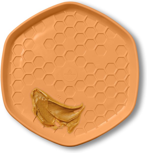 Project Hive Pet Company Hive Sweet Mango Scented Disc & Lick Mat Dog Toy, Orange