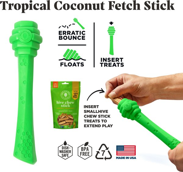 Project Hive Pet Company Hive Tropical Coconut Scented Disc & Lick Mat Dog Toy, Green