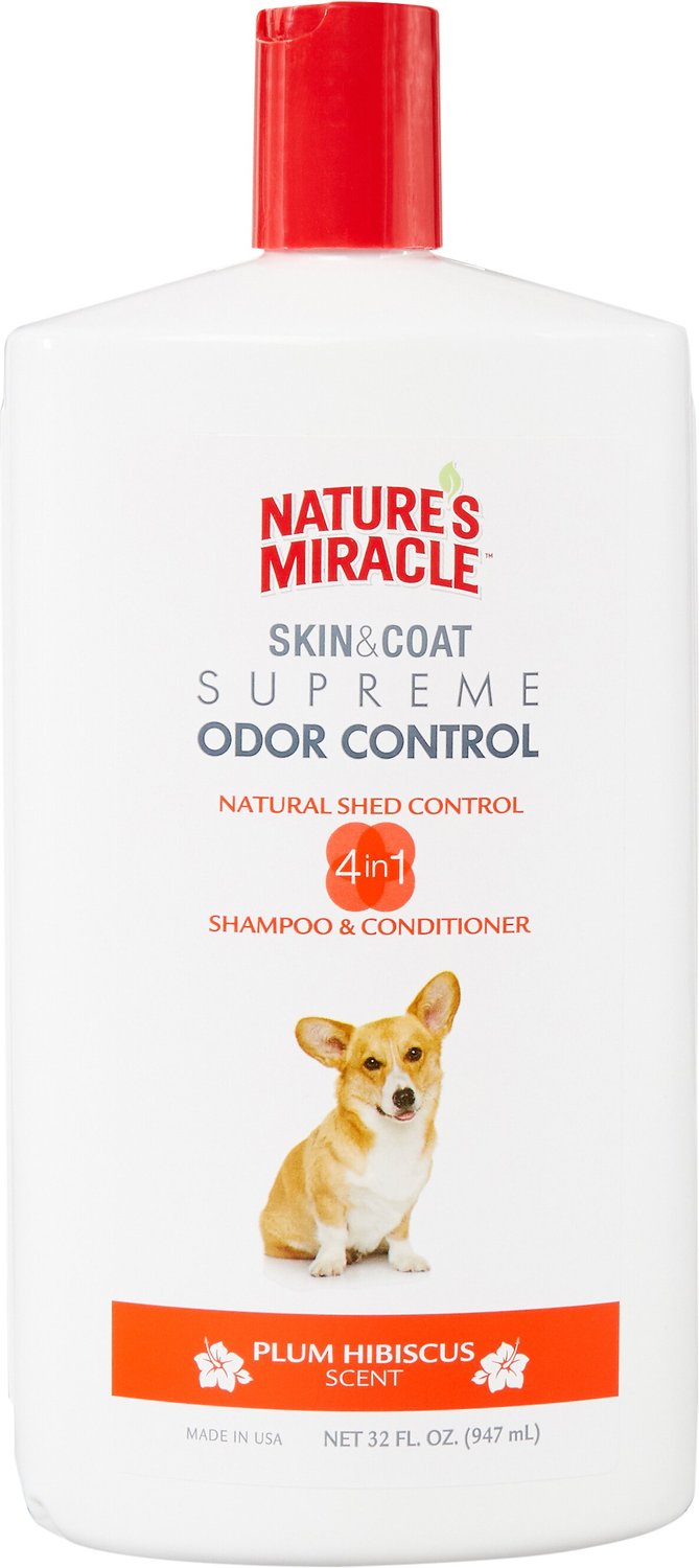 NATURE'S MIRACLE Supreme Odor Control Natural Shed Control Dog Shampoo