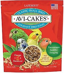 Lafeber Classic Small Bird Avi-Cakes Bird Food, 1-oz bag