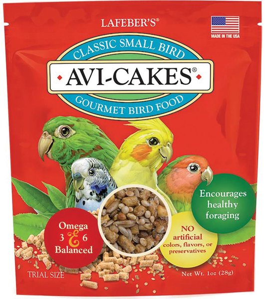 LAFEBER Classic Small Bird Avi Cakes Bird Food 1 oz bag Chewy