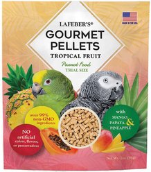Lafeber Parrot Tropical Fruit Pellets Bird Food, 1-oz bag
