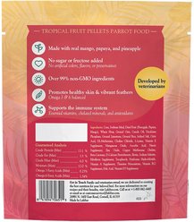Lafeber Parrot Tropical Fruit Pellets Bird Food, 1-oz bag slide 2 of 2