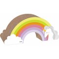 Kensie Rainbow Unicorn Cat Toy, Multicolor, Large