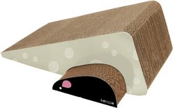Kensie Cheese & Mouse Cat Scratcher, Large, White slide 2 of 4