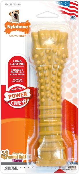 Nylabone Power Chew Peanut Butter Flavored Dog Chew Toy, X-Large slide 1 of 11