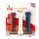 Nylabone Power Chew Variety Pack, Chicken, Bacon & Peanut Butter Dog Treats, Small, 3 count
