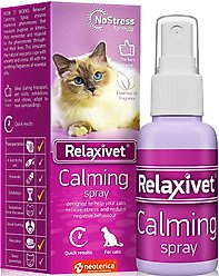 Relaxivet Calming Pheromone Spray & Scratch Repellent for Cats, 1.5-oz bottle
