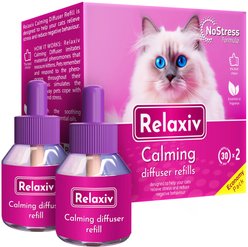 Relaxivet Calming Diffuser Refill & Anti Anxiety Cat Calming Diffuser, 3-oz bottle, 2 count