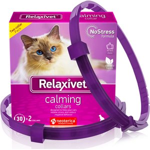 Relaxivet Calming Collar & Anti Anxiety Products Cat Collar, 2 count