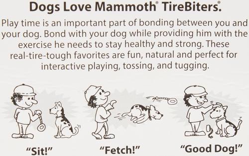 Show full view: Mammoth TireBiter Tire Dog Toy, Medium slide 5 of 7