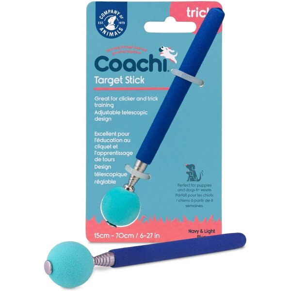 COACHI Target Stick Dog Training Stick, Navy