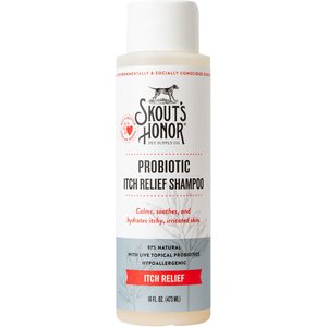 Skout's Honor Probiotic Itch Relief Dog & Cat Shampoo, 16-oz bottle