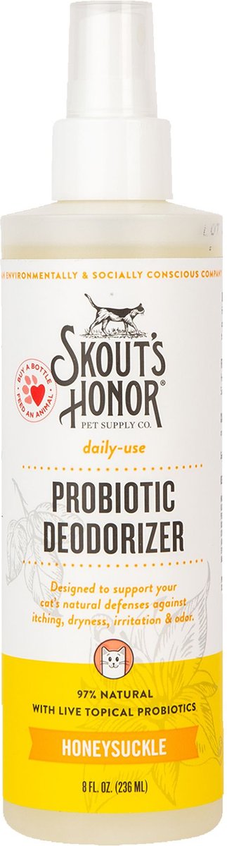 Skout's Honor Probiotic Honeysuckle Daily Use Cat Deodorizer