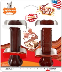 Nylabone Power Chew Basted Blast Dual Flavored Dog Chew Toys, Small