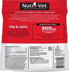 Nutri-Vet Hip & Joint Extra Strength Wafers for Large Dogs Peanut Butter Flavor Treats, 4-lb bag slide 2 of 8