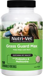 Nutri-Vet Grass Guard Max Chewable Tablets Urinary & Lawn Protection Supplement for Dogs, 150 count