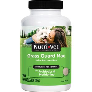 Nutri-Vet Grass Guard Max Chewable Tablets Urinary & Lawn Protection Supplement for Dogs, 150 count