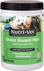 Nutri-Vet Grass Guard Max Chewable Tablets Urinary & Lawn Protection Supplement for Dogs, 365 count