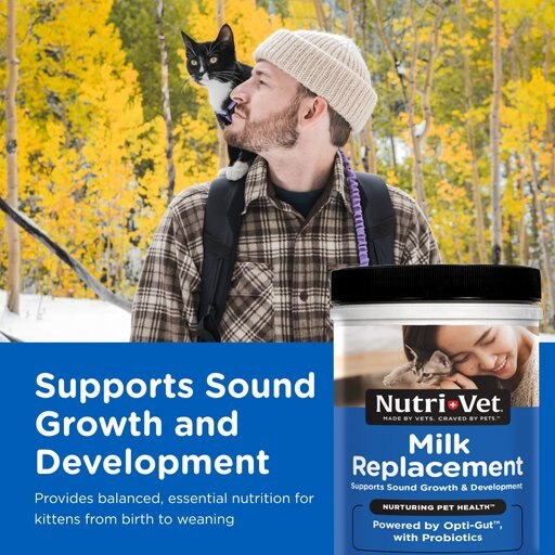 Nutri-Vet Powder Milk Supplement for Cats, 12-oz