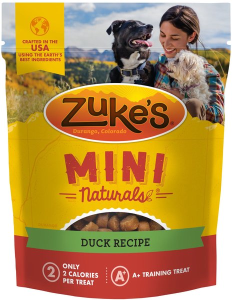 Zuke's Mini Naturals Duck Recipe Training Dog Treats, 1-lb bag slide 1 of 9
