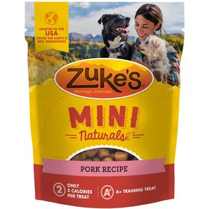 Zuke's Mini Naturals Pork Recipe Training Dog Treats, 1-lb bag