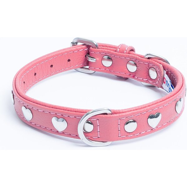 SOFT TOUCH COLLARS Leather TwoTone Padded Dog Collar, Brown, XLarge