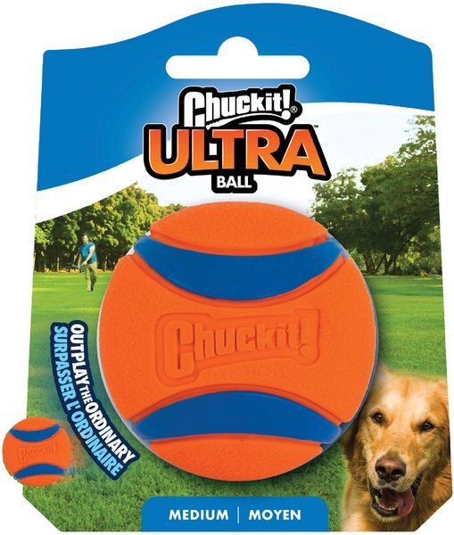 CHUCKIT! Ultra Rubber Ball Tough Dog Toy, Medium