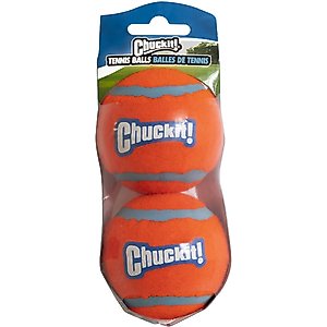 Chuckit! Double Pack Tennis Ball Dog Toy, Medium