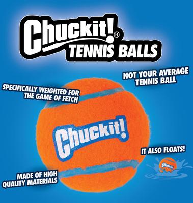 Show full view: Chuckit! Double Pack Tennis Ball Dog Toy, Medium slide 3 of 8