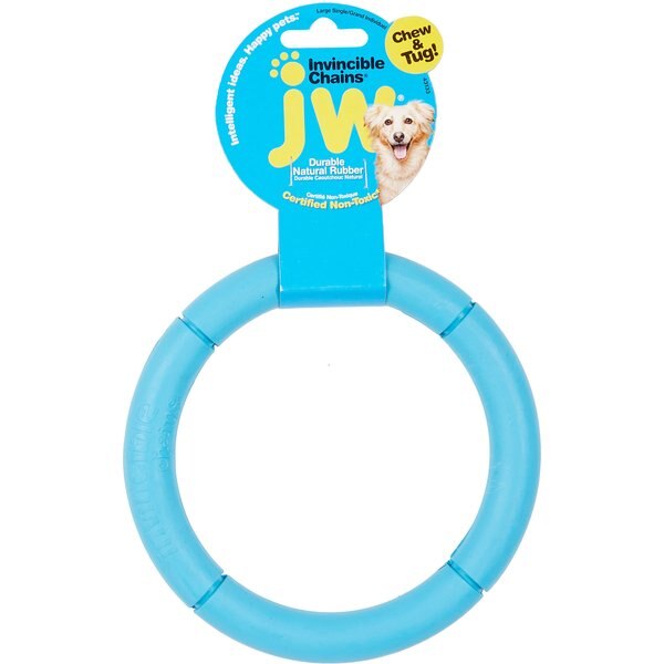 JW PET Invincible Chains Dog Toy, Color Varies, Single