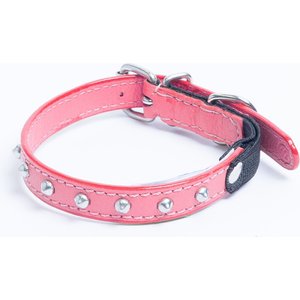 Angel Studded Standard Cat Collar, Pink, 12 x 1/2-in