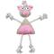 Show in main carousel: Pet Life Jute & Rope Plush Pig Mannequin Dog Toy, Pink slide 3 of 3