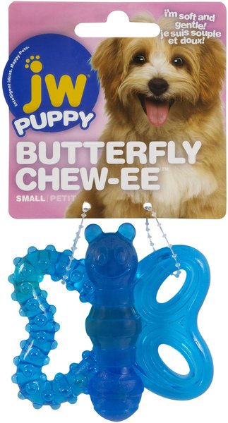 JW Pet Play Place Butterfly Puppy Teether, Color Varies slide 1 of 6