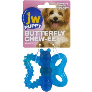 JW Pet Play Place Butterfly Puppy Teether, Color Varies