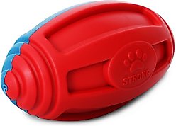 Pet Life Gridiron Football Floating Chew & Fetch Dog Toy, Red/Blue
