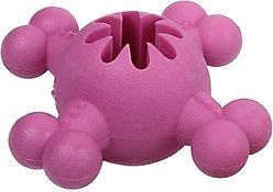Pet Life Quadra-Bone Treat Dispensing Dog Toy, Pink