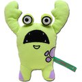 Touchdog Cartoon Up-for-Crabs Monster Plush Dog Toy, Green
